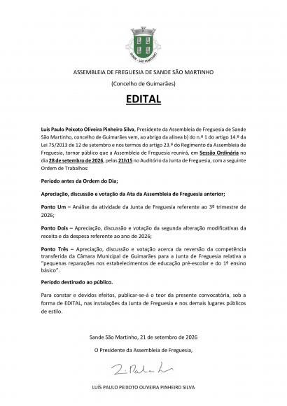 ASSEMBLEIA DE FREGUESIA